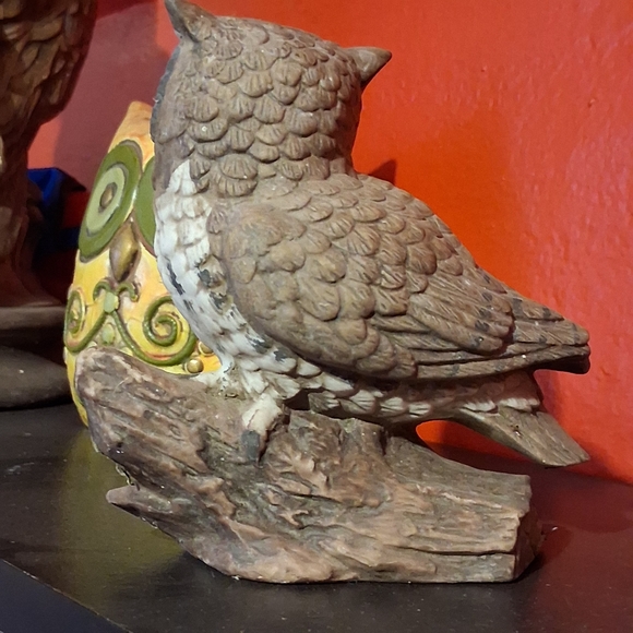Vintage Great Horned Owl Figurine from Homco - Picture 3 of 8